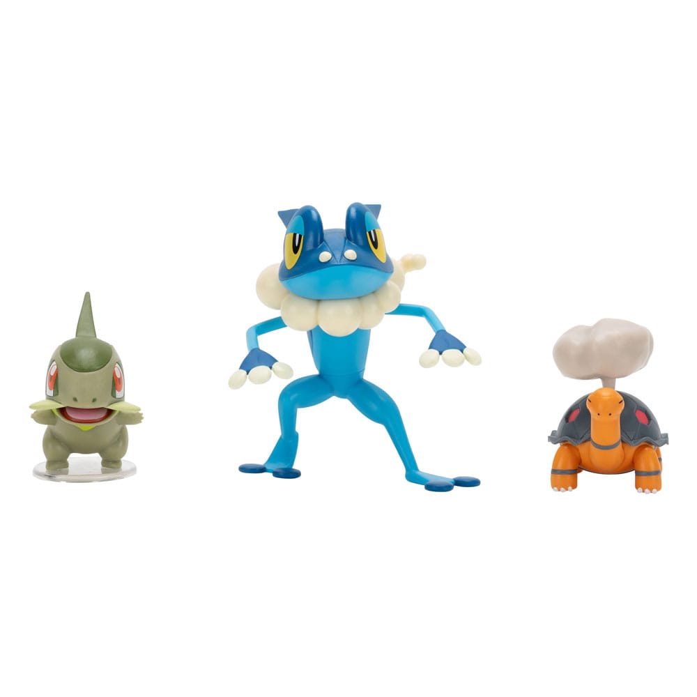Pokémon First Partner Battle Figure Set Figuren 3er-Pack Qurtel, Milza & Amphizel Image 1