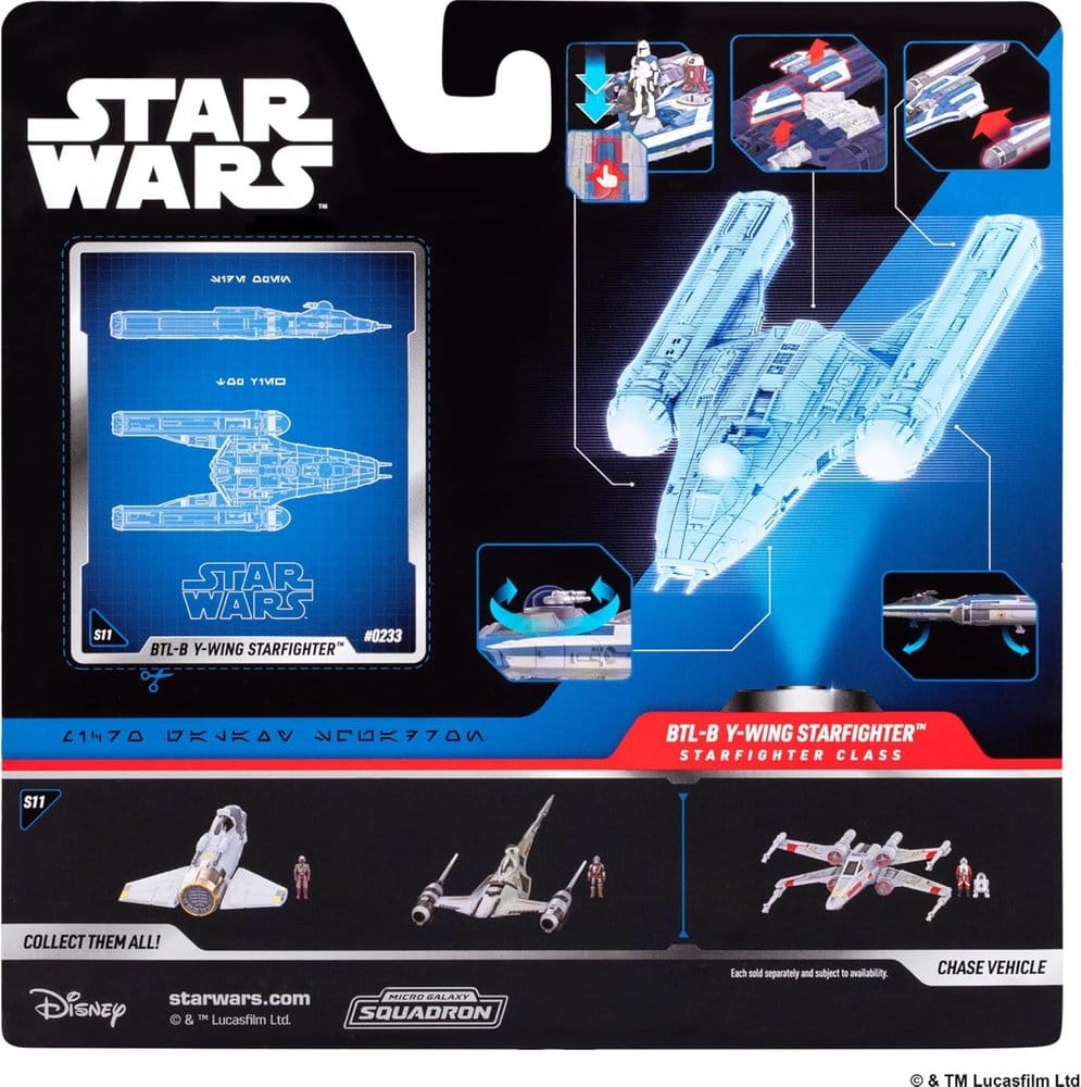 Star Wars Mittelgroßes Fahrzeug BTL-B Y-wing Starfighter with Clone Captain Rex 13 cm Image 6