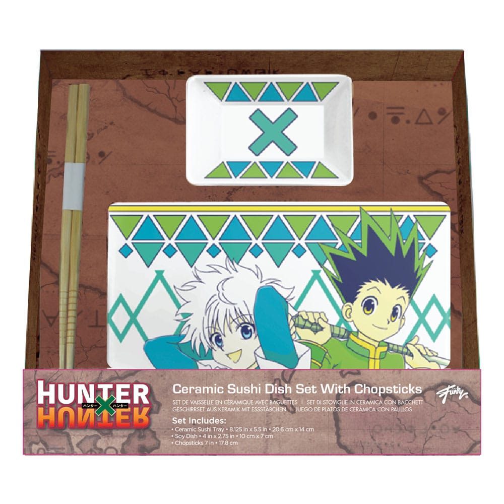 Hunter x Hunter Keramik Sushi Set mit Essstäbchen Gon & Killua Image 3