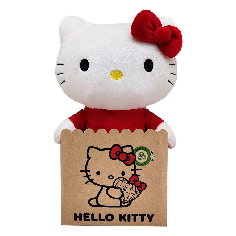Sanrio Plüschfigur Hello Kitty mit rotem Kleid 24 cm Image