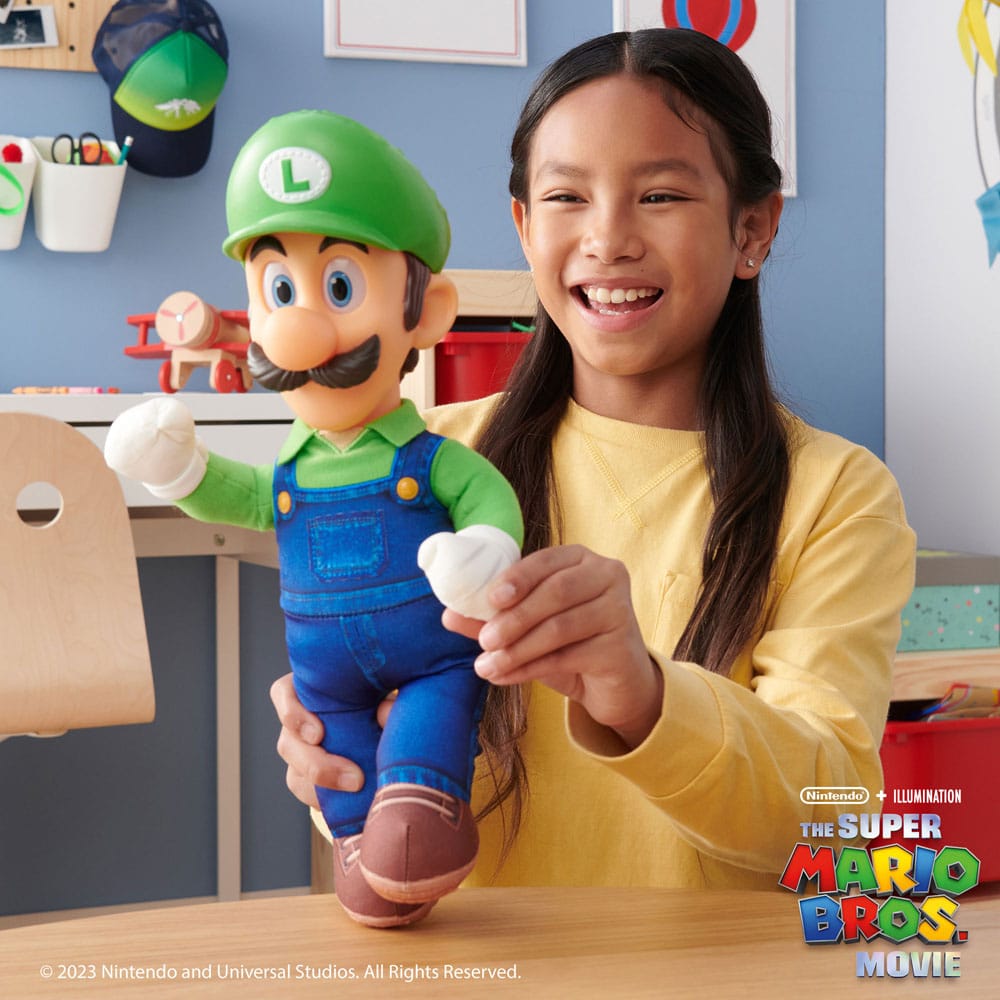 Der Super Mario Bros. Film Plüschfigur Luigi 30 cm Image 3