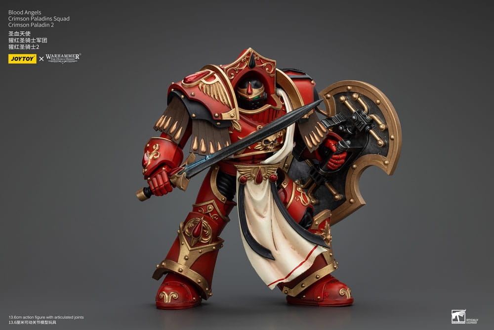 Warhammer The Horus Heresy Actionfigur 1/18 Blood Angels Crimson Paladins Squad Crimson Paladin 2 14 cm Image 7