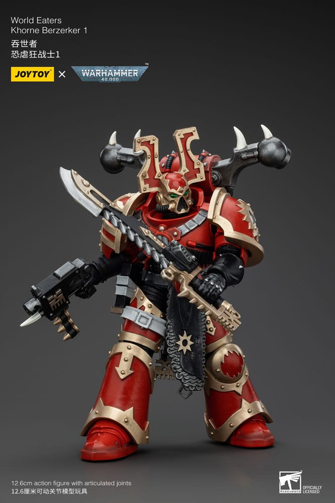 Warhammer 40k Actionfigur 1/18 World Eaters Khorne Berzerker 1 13 cm Image 4