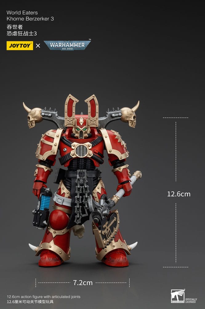 Warhammer 40k Actionfigur 1/18 World Eaters Khorne Berzerker 3 13 cm Image 6