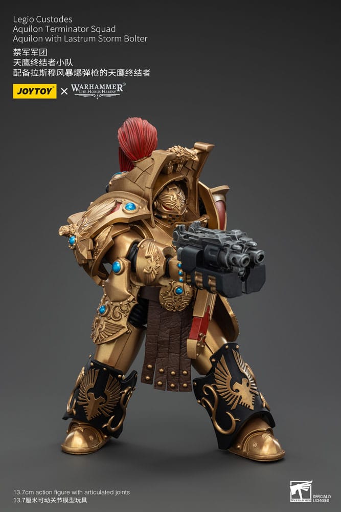 Warhammer The Horus Heresy Actionfigur 1/18 Legio Custodes Aquilon Terminator Squad Aquilon with Lastrum Storm Bolter 14 cm Image 5