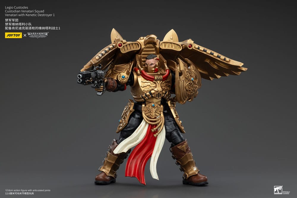 Warhammer The Horus Heresy Actionfigur 1/18 Legio Custodes Custodian Venatari Squad Venatari with Kenetic Destroyer 1 13 cm Image 4