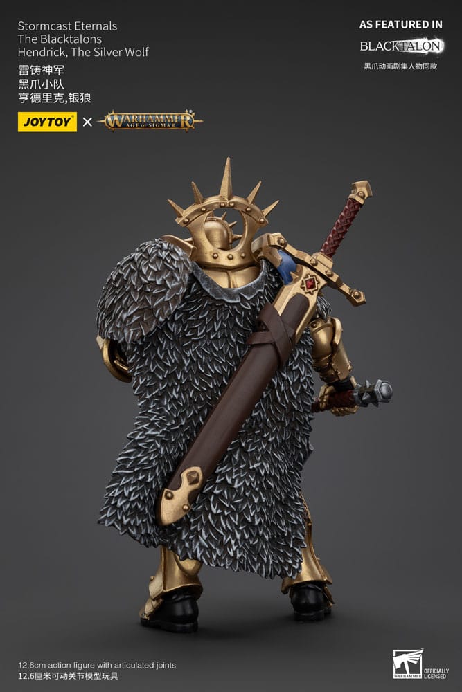 Warhammer Age of Sigmar Actionfigur Stormcast Eternals The Blacktalons Hendrick The Silver Wolf 20 cm Image 3