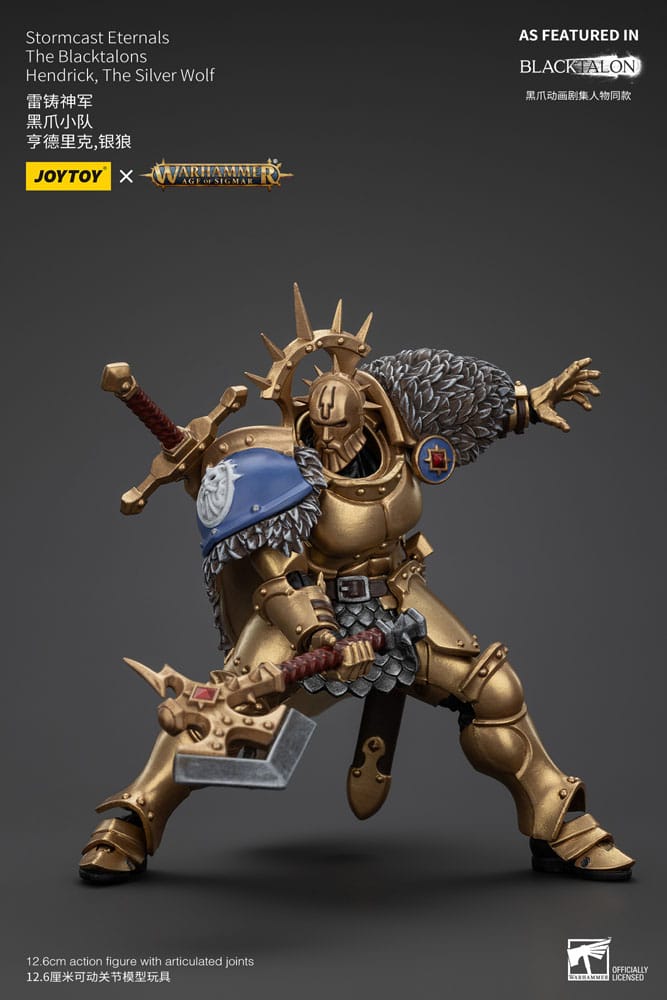 Warhammer Age of Sigmar Actionfigur Stormcast Eternals The Blacktalons Hendrick The Silver Wolf 20 cm Image 4