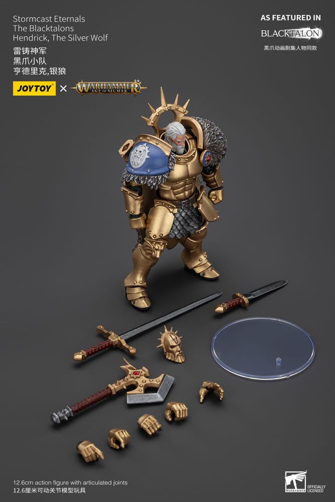 Warhammer Age of Sigmar Actionfigur Stormcast Eternals The Blacktalons Hendrick The Silver Wolf 20 cm Image 9