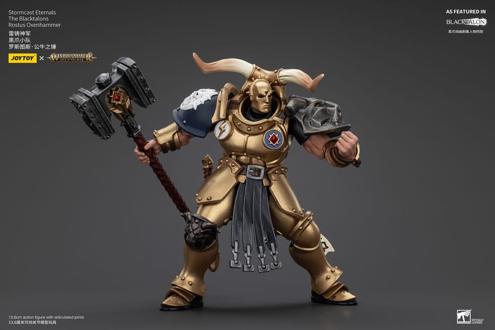 Warhammer Age of Sigmar Actionfigur Stormcast Eternals The Blacktalons Rostus Oxen hammer 20 cm Image 4