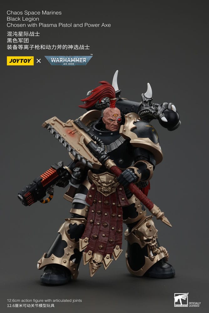 Warhammer 40k Actionfigur Chaos Space Marines Black Legion Chosen with Plasma Pistol and Power Axe 20 cm Image 7
