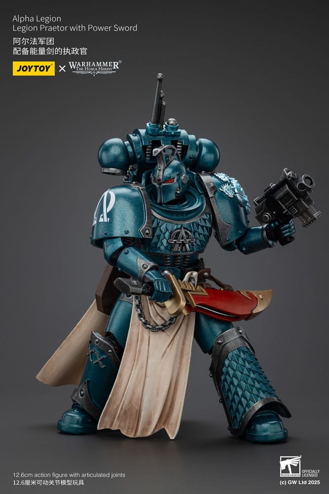Warhammer The Horus Heresy Actionfigur Alpha Legion Praetor with Power Sword 20 cm Image 7