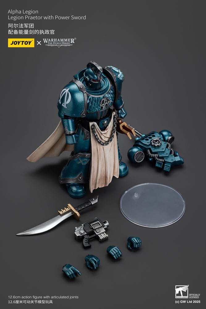 Warhammer The Horus Heresy Actionfigur Alpha Legion Praetor with Power Sword 20 cm Image 8