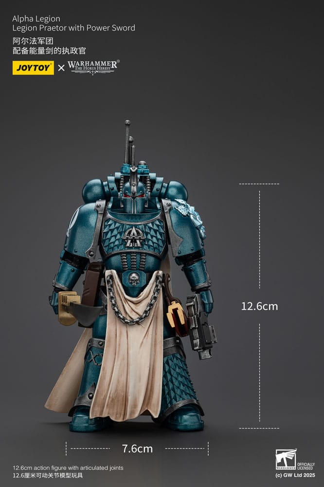 Warhammer The Horus Heresy Actionfigur Alpha Legion Praetor with Power Sword 13 cm Image 9