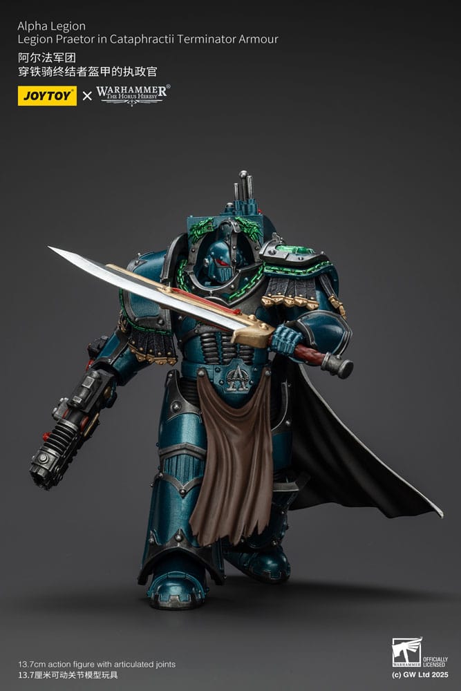 Warhammer The Horus Heresy Actionfigur Alpha Legion Legion Praetor in Cataphractii Terminator Armour 18 cm Image 6
