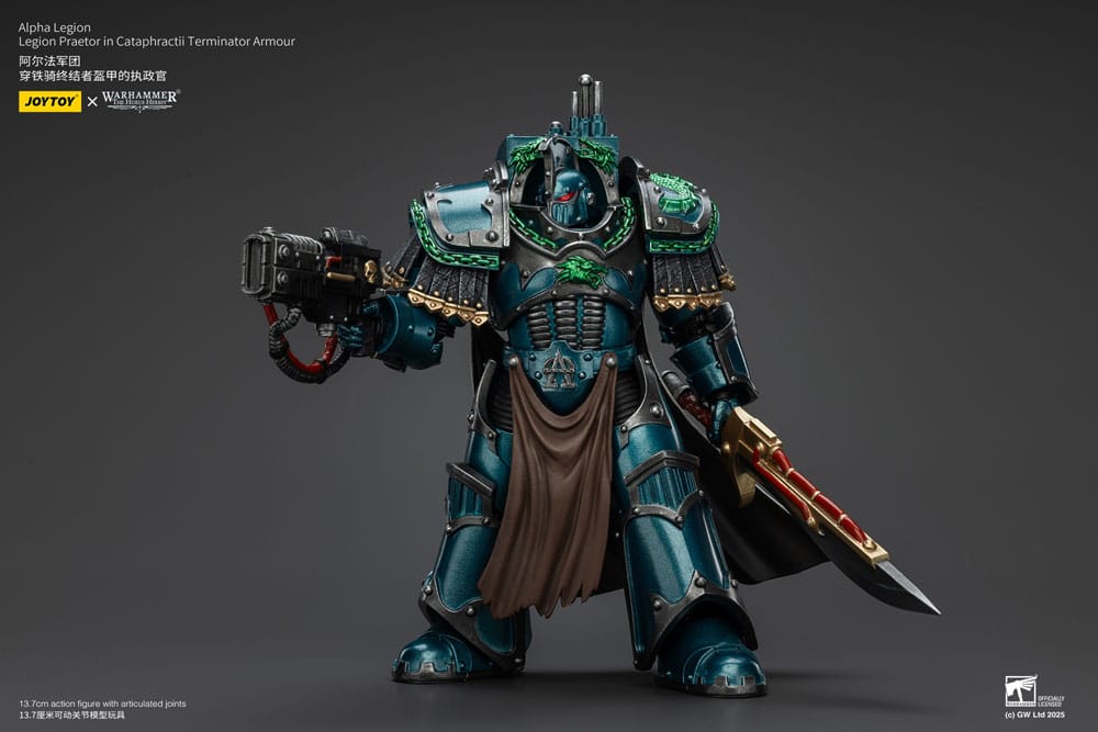 Warhammer The Horus Heresy Actionfigur Alpha Legion Legion Praetor in Cataphractii Terminator Armour 18 cm Image 7