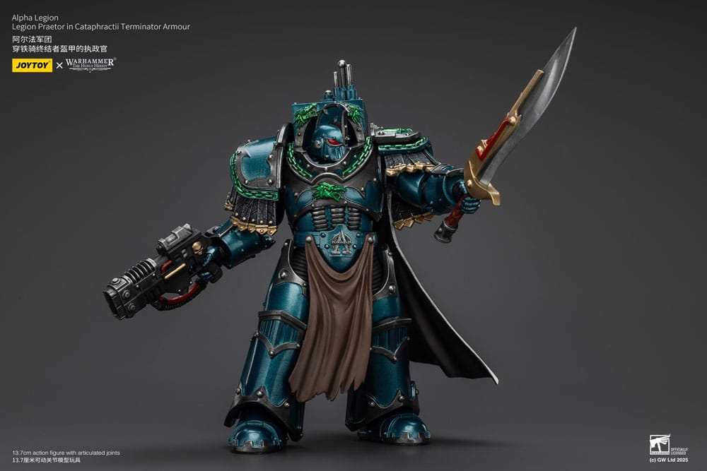 Warhammer The Horus Heresy Actionfigur Alpha Legion Legion Praetor in Cataphractii Terminator Armour 18 cm Image 8