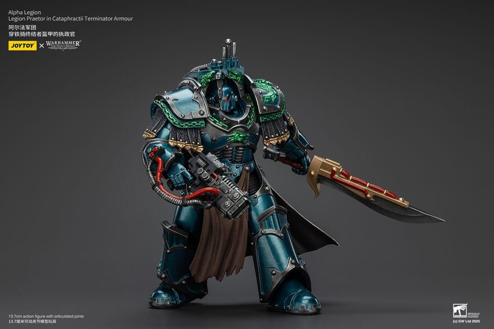 Warhammer The Horus Heresy Actionfigur Alpha Legion Legion Praetor in Cataphractii Terminator Armour 18 cm Image 9
