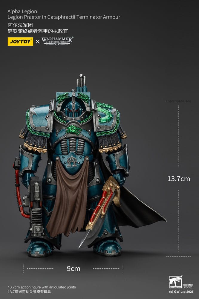 Warhammer The Horus Heresy Actionfigur Alpha Legion Legion Praetor in Cataphractii Terminator Armour 18 cm Image 10