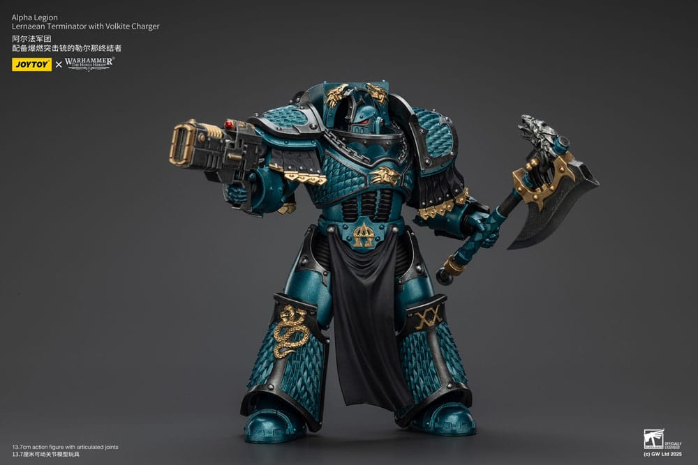 Warhammer The Horus Heresy Actionfigur Alpha Legion Lernaean Terminator with Volkite Charger 20 cm Image 7
