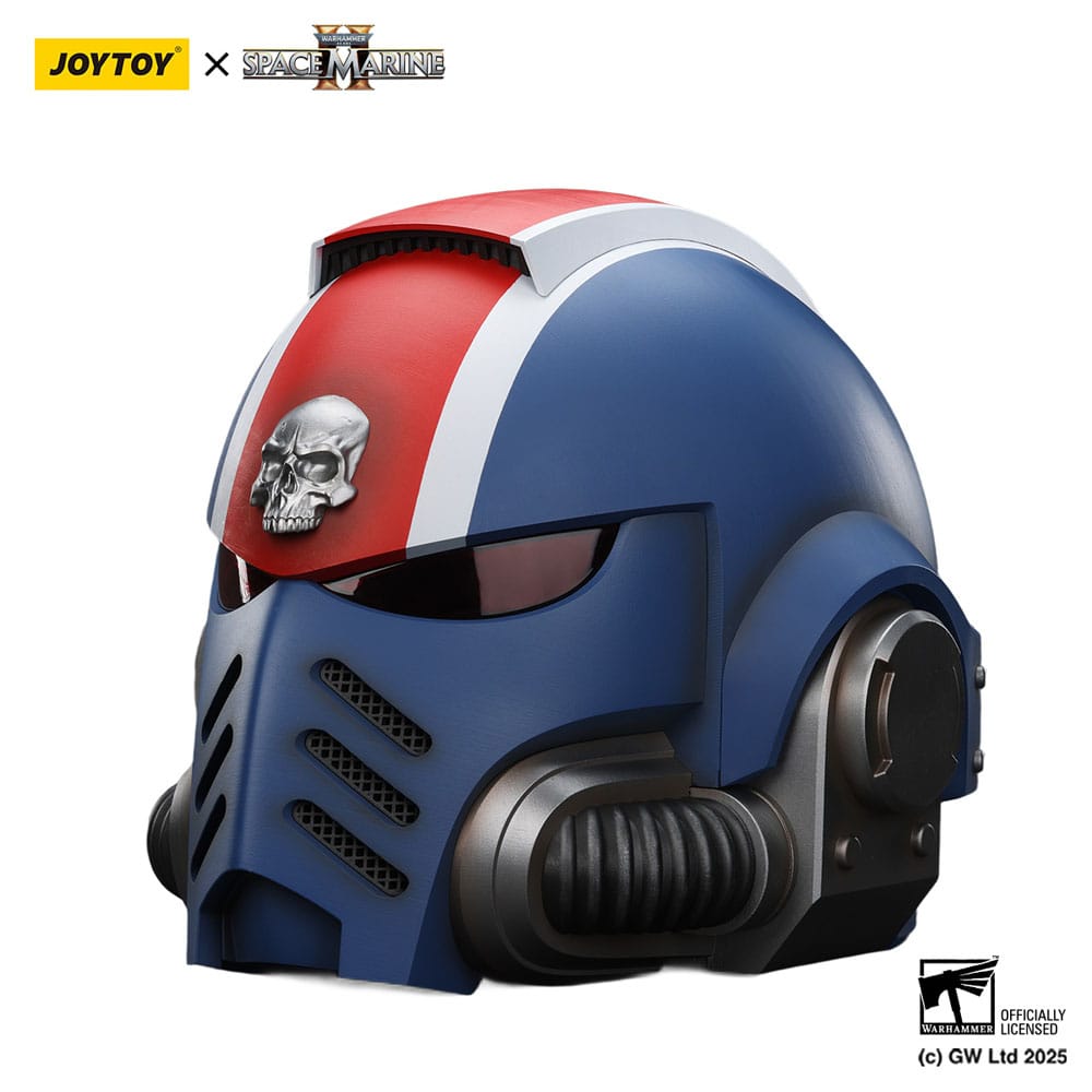 Warhammer 40,000: Space Marine 2 Replik Ultramarines Lieutenant Titus Helm 30 cm Image 7