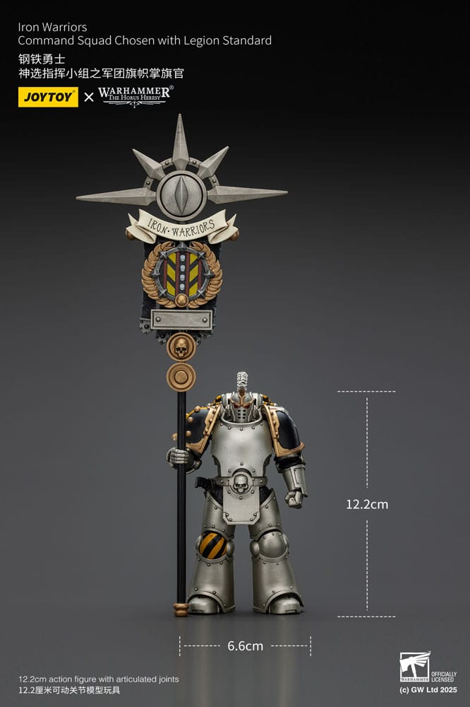 Warhammer The Horus Heresy Actionfigur 1/18 lron Warriors Command Squad Chosen with Legion Standard 12 cm Image 14
