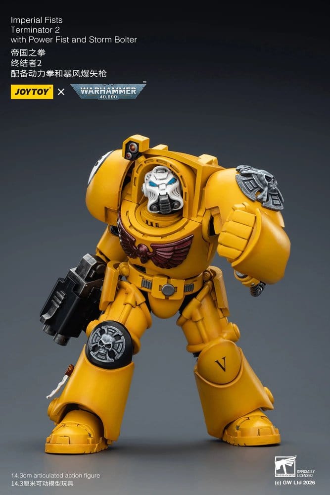 Warhammer 40,000 Actionfigur Imperial Fists Terminator 2 with Power Fist and Storm Bolter 14 cm Image 10