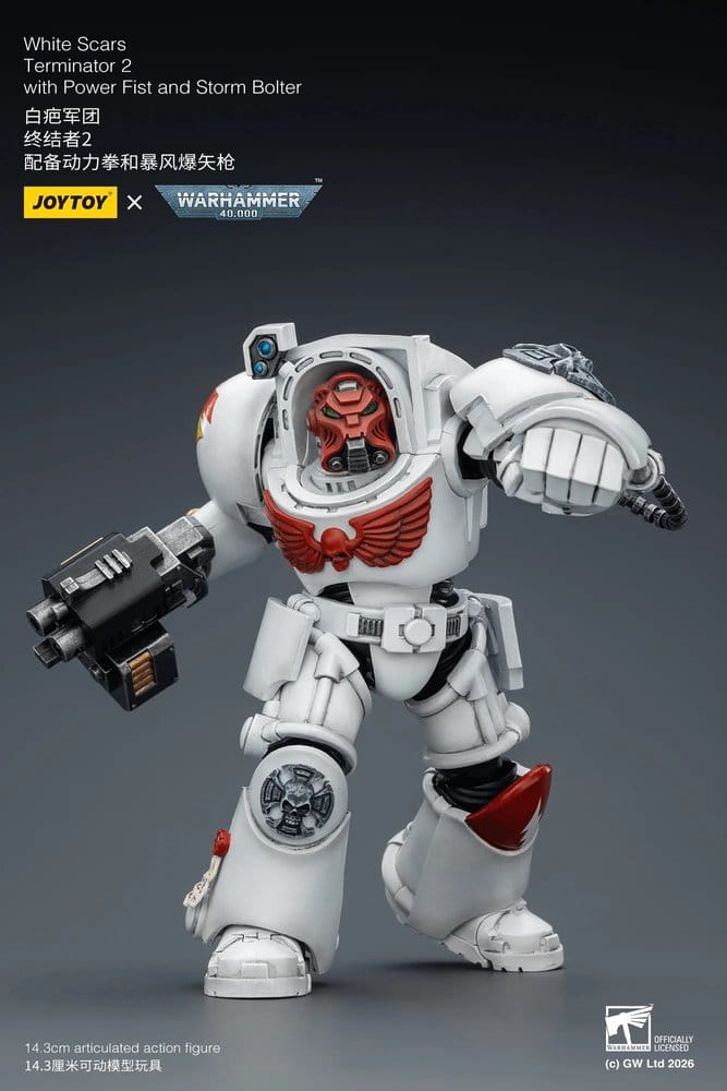 Warhammer 40,000 Actionfigur White Scars Terminator 2 with Power Fist and Storm Bolter 14 cm Image 10