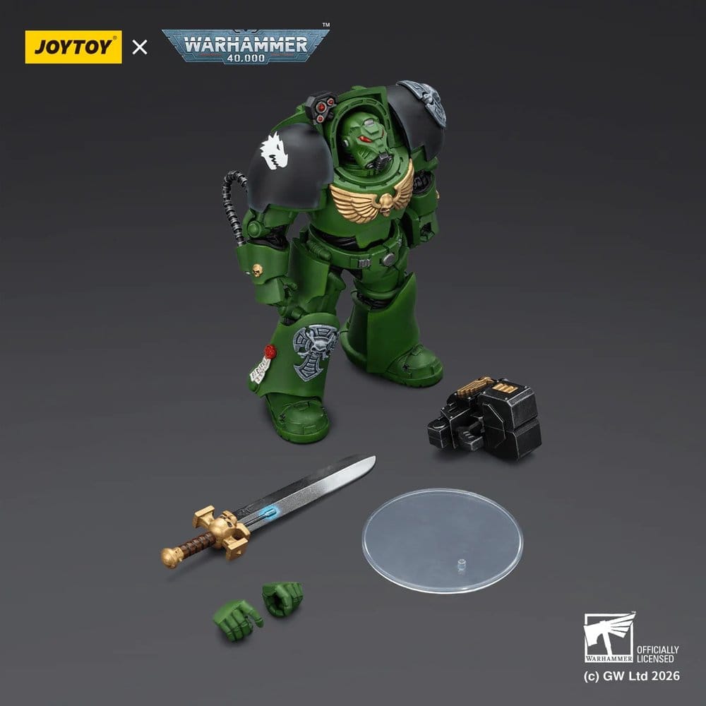 Warhammer 40,000 Actionfigur Salamanders Terminator 1 with Power Sword and Storm Bolter 14 cm Image 5