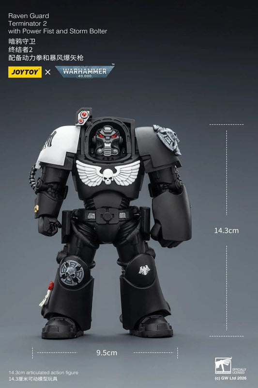 Warhammer 40,000 Actionfigur Raven Guard Terminator 2 with Power Fist and Storm Bolter 14 cm Image 2