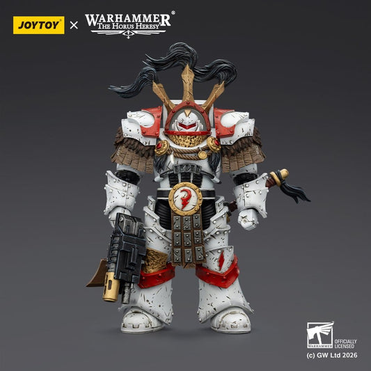 Warhammer 40,000 Actionfigur White Scars Legion Praetor in Cataphractii Terminator Armour with Cyber Hawk Chogorian sword and combi-melta 14 cm Image 2