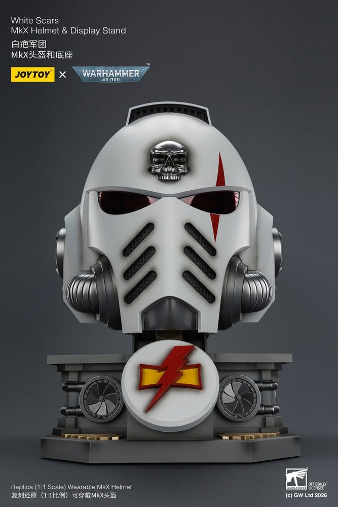 Warhammer 40,000 Helm mit Display-Ständer White Scars MkX 44 cm Image 11