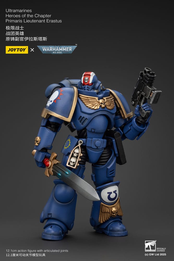 Warhammer 40k Actionfigur 1/18 Ultramarines Heroes of the Chapter Primaris Lieutenant Erastus 20 cm Image 3