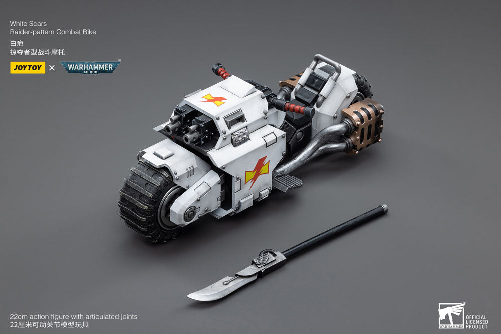 Warhammer 40k Fahrzeug 1/18 White Scars Raider-pattern Combat Bike 22 cm Image 19