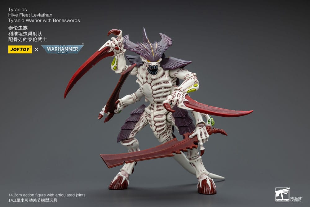 Warhammer 40k Actionfigur 1/18 Tyranids Hive Fleet Leviathan Tyranid Warrior with Boneswords 12 cm Image 7