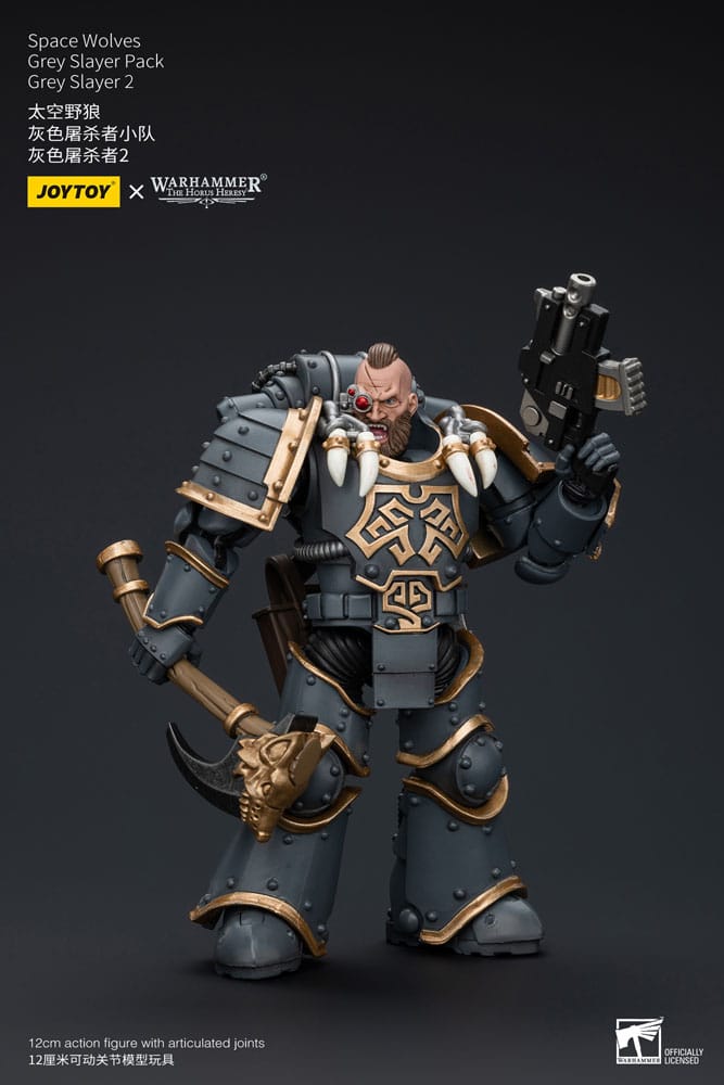 Warhammer The Horus Heresy Actionfigur 1/18 Space Wolves Grey Slayer Pack Grey Slayer 2 12 cm Image 2