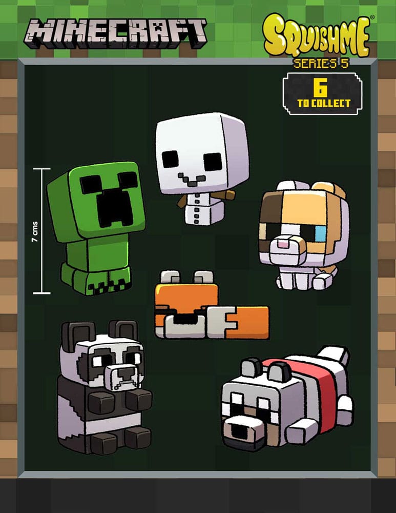 Minecraft Squishme Anti-Stress-Figuren 7 cm Serie 5 Display (16) Image
