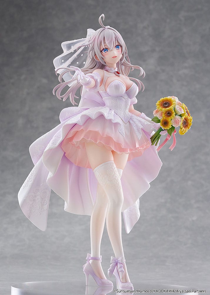 Alya Sometimes Hides Her Feelings in Russian Statue 1/7 Alisa Mikhailovna Kujou Wedding Dress Ver. 24 cm Image 13