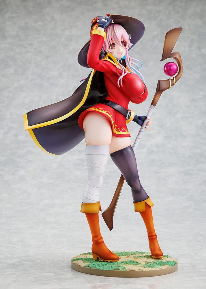 Super Sonico x Konosuba PVC Statue 1/7 Super Sonico Megumin collaboration Ver. 25 cm Image 5