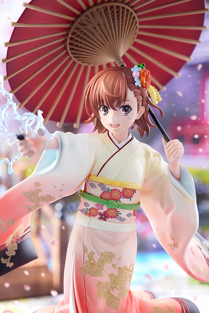 A Certain Scientific Railgun T Statue 1/7 Mikoto Misaka Furisode Kimono Ver. 28 cm Image 3