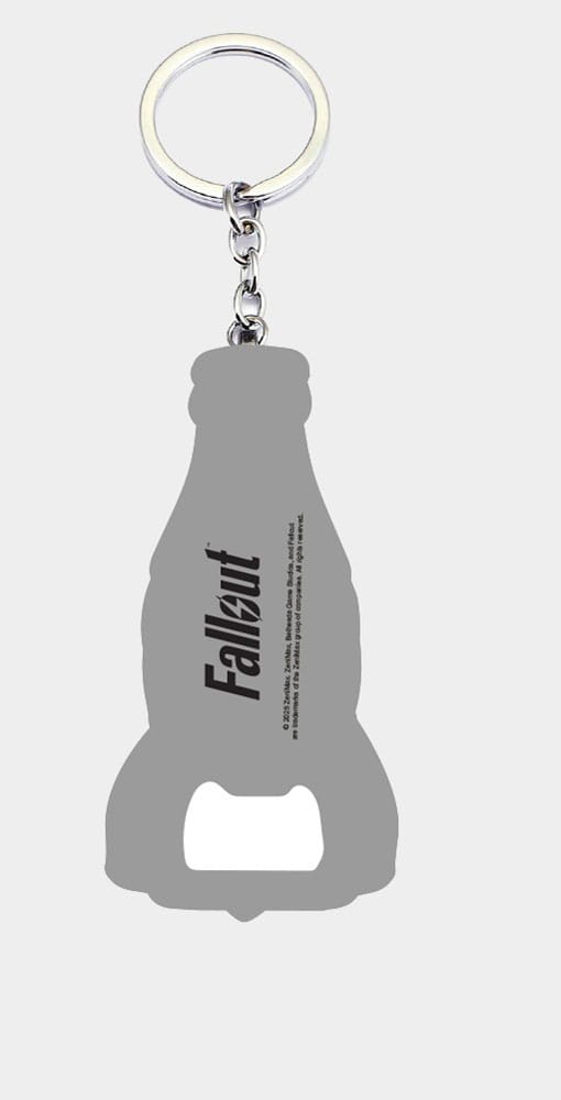 Fallout Schlüsselanhänger mit Flaschenöffner Nuka Cola Logo Image 2