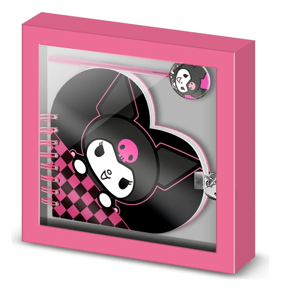 Hello Kitty Notizbuch mit Kugelschreiber Geschenk-Set Kuromi Chess Image