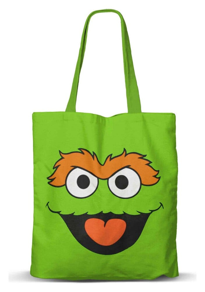 Sesamstraße FAN Einkaufstasche Oscar the Grouch Face Image
