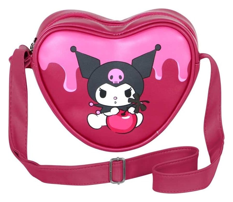 Sanrio Casual Heart Schultertasche Kuromi Cherry Image 3