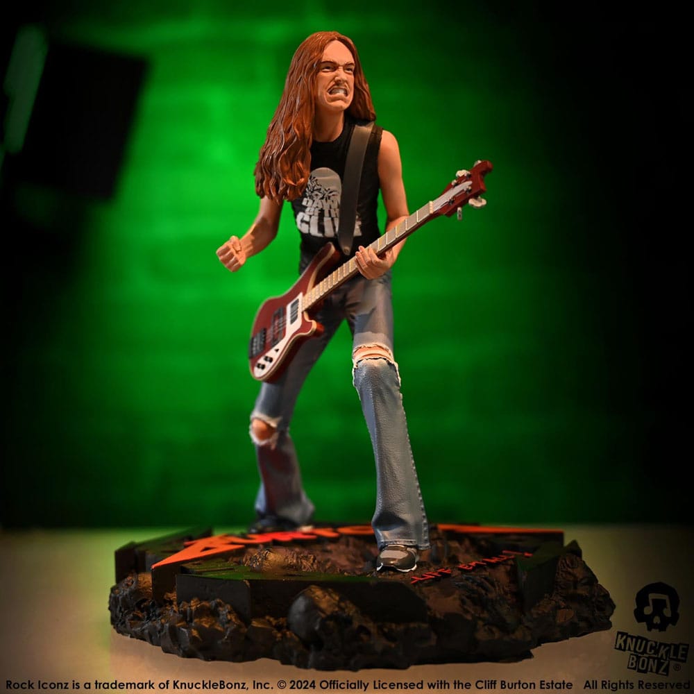 Metallica Rock Iconz Statue Cliff Burton II 22 cm Image 4