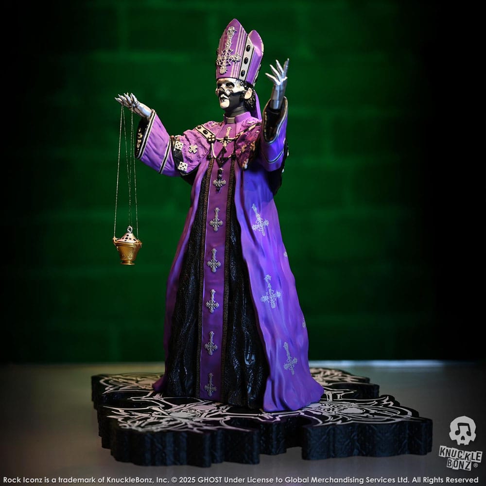 Ghost Rock Iconz Statue Papa V Perpetua Purple Robes 22 cm Image 3
