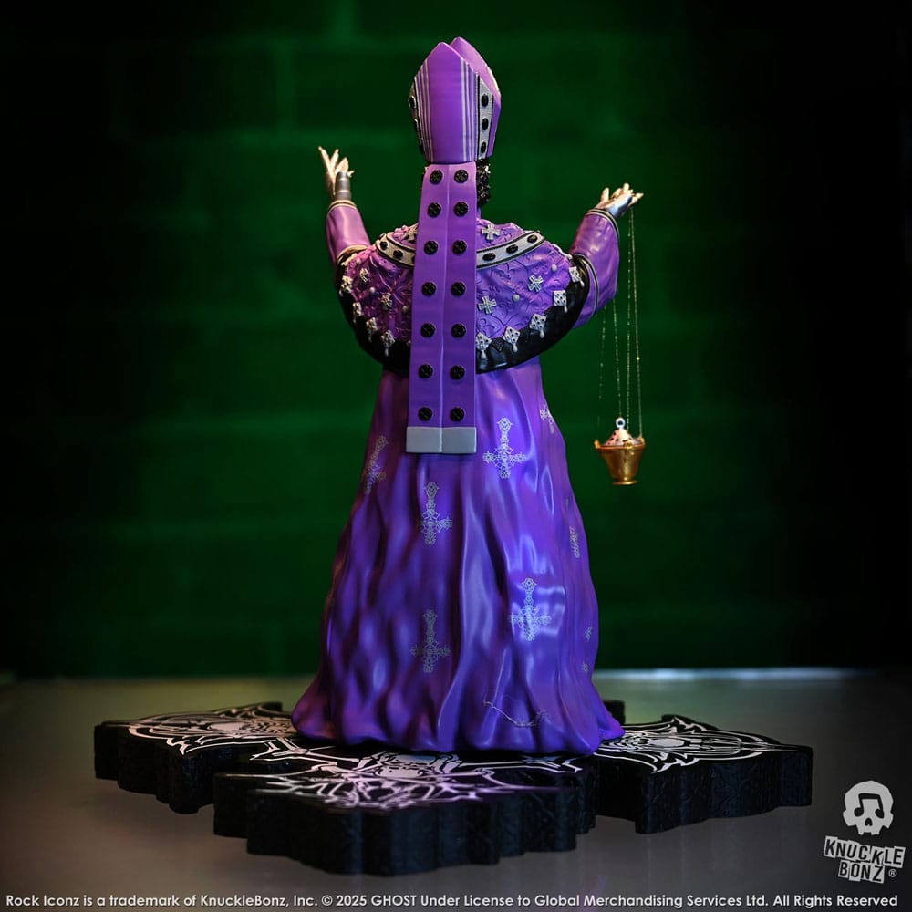 Ghost Rock Iconz Statue Papa V Perpetua Purple Robes 22 cm Image 5