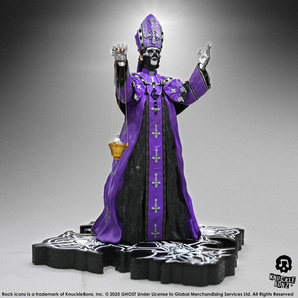 Ghost Rock Iconz Statue Papa V Perpetua Purple Robes 22 cm Image 1