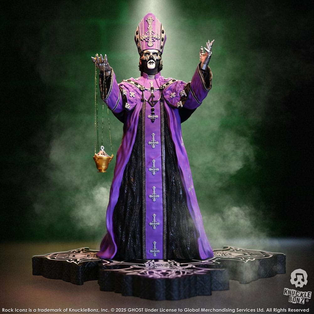 Ghost Rock Iconz Statue Papa V Perpetua Purple Robes 22 cm Image 8
