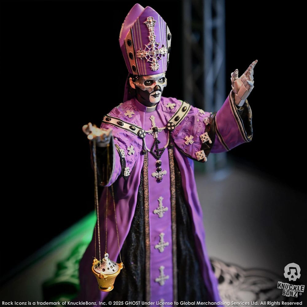 Ghost Rock Iconz Statue Papa V Perpetua Purple Robes 22 cm Image 9